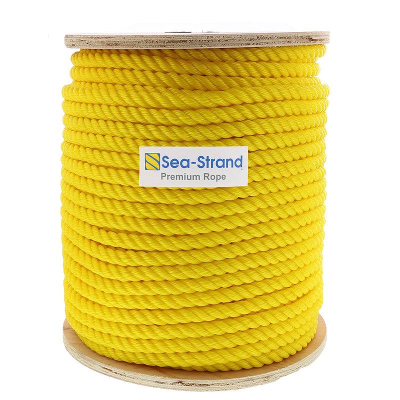 3/4“x 600卷,黄色,3-Strand Polypropylene Rope